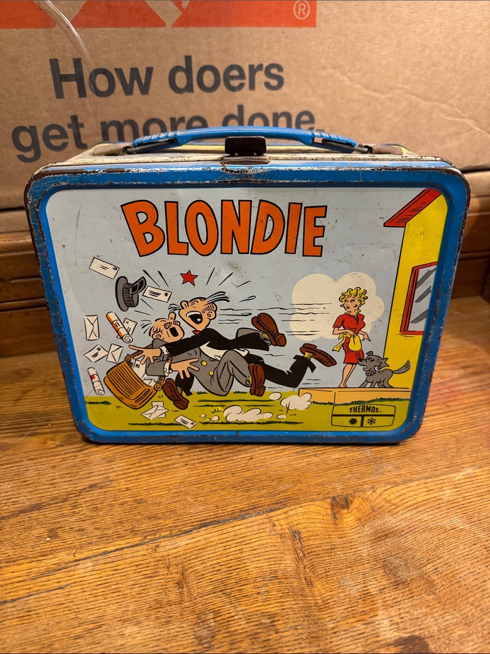 Blondie Vintage Comic Tin Lunchbox - Blue